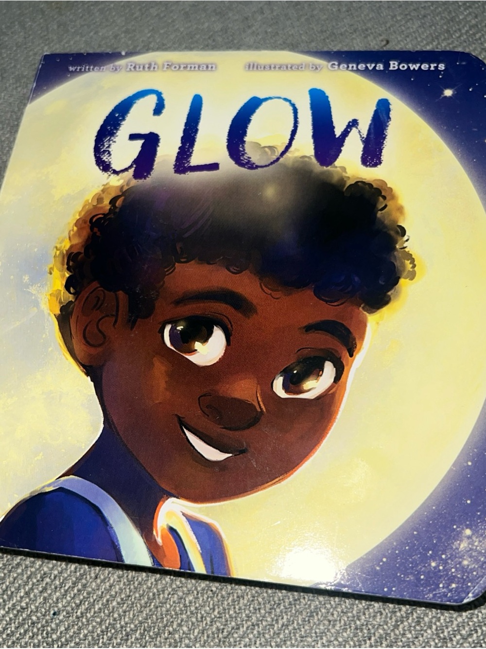 Glow Children's Picture Book by Ruth Forman - Yellow & Blue